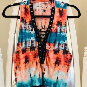 Mystique tie dye tank top